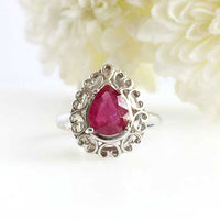 Frill Ring - Ruby