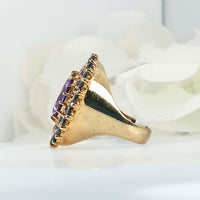 3/4 angle of the Floral Radiance Ring