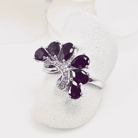 Close-up view of the Crimson Horizon Ring