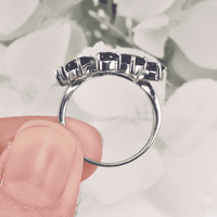 Left perspective view of the Crimson Horizon Ring