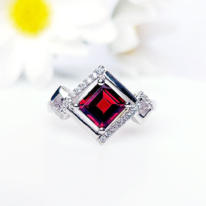 Arcade Garnet Ring