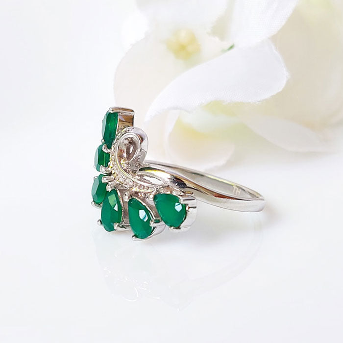 Clutch Green onyx Ring