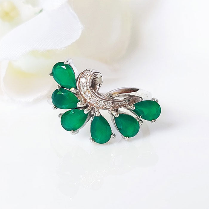 Clutch Green onyx Ring