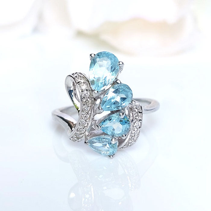 Swirling Beauty Topaz Ring
