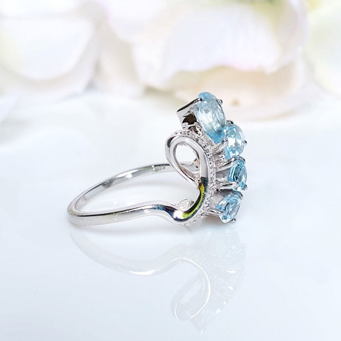 Swirling Beauty Topaz Ring