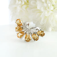 Clutch Citrine Ring
