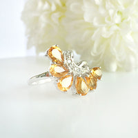 Clutch Citrine Ring