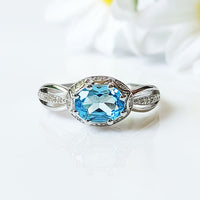 Imperial Blue Topaz Ring
