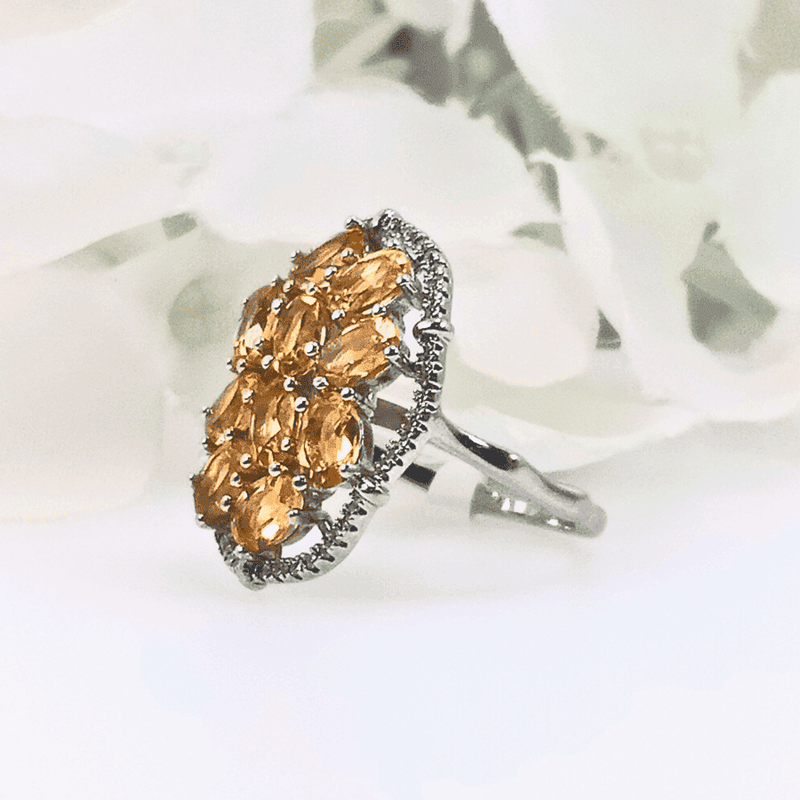 Close-up view of the Lemon Radiance Ring