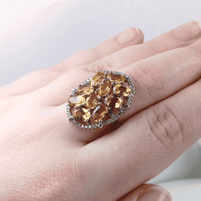 Right Side view of the Lemon Radiance Ring