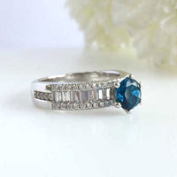 Empress London Blue topaz Ring