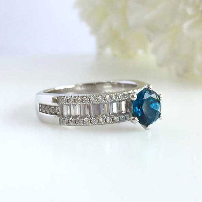 Empress London Blue topaz Ring