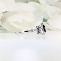 showcasing its refined silver band and the delicate