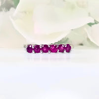 Rosy Horizon Ring - Ruby