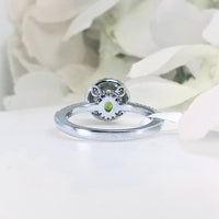 Side view of the Lush Lime Peridot Ring