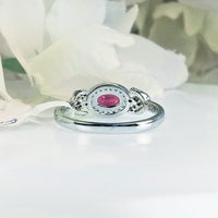 showcasing its refined silver band and the delicate