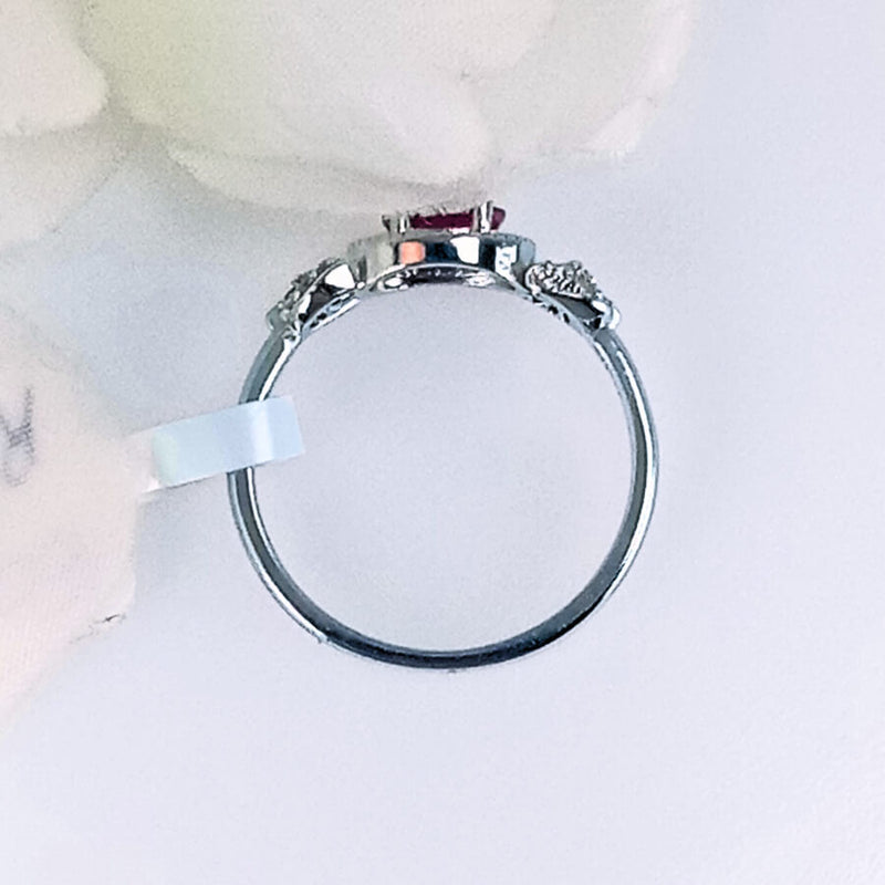 vibrant pink ruby gem