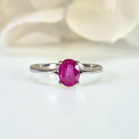 Ruby Royale Ring in real natural original Ruby in 925 silver for birthstone, party, or casual wear. lightweight, delicate, dainty designer jewelry.