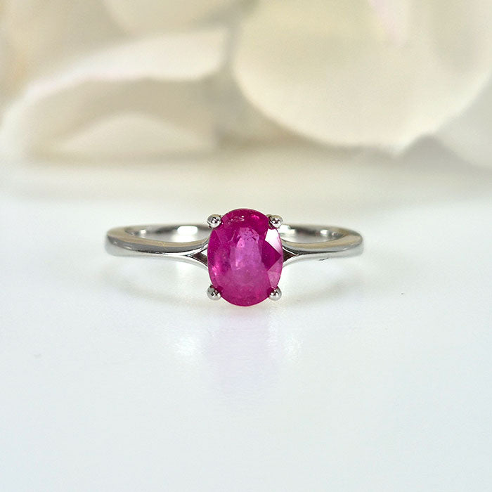 Ruby Royale Ring in real natural original Ruby in 925 silver for birthstone, party, or casual wear. lightweight, delicate, dainty designer jewelry.