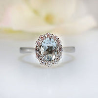 Timeless Aquamarine Ring in original and authentic Aquamarine in 925 silver for birthstone, party, or casual wear. lightweight, delicate, dainty designer jewelry
