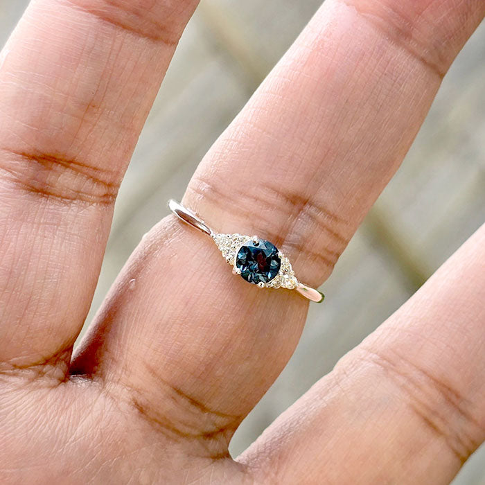 London's Topaz Symphony  in real natural original London Blue Topaz in 925 silver for birthstone