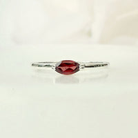  Marquise Elegance Ring in real natural original Garnet in 925 silver for birthstone, party, or casual wear. light weight, delicate, dainty designer jewellery
