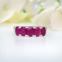 
Royal Ruby Suite Ring  in authentic and original Ruby for birthstone, party, or casual wear. lightweight, delicate, 