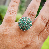 Emerald Bloom Ring in original Emerald for birthstone