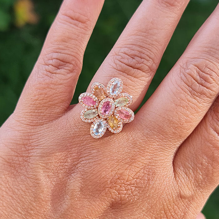 Stellar Ring in original Yellow Sapphire