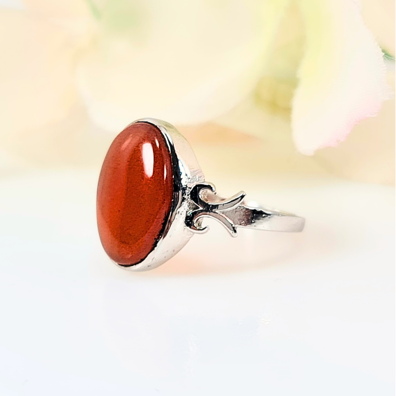 Akeek Women Ring UK Manchester 925 Sterling Silver Brown protection positivity birthstone May Real Akeek Gem Yemen Authentic