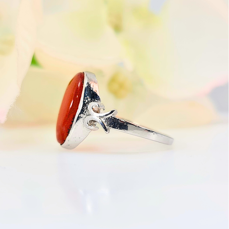 Akeek Women Ring UK Manchester 925 Sterling Silver Brown protection positivity birthstone May Real Akeek Gem Yemen Authentic