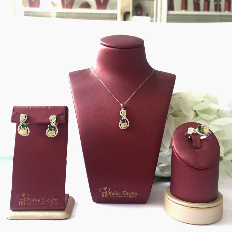 Opal & Diopsite Set