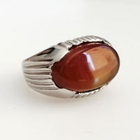 Persian Horizontal Akeek Men Ring (Bespoke)