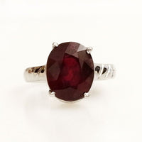 Simple Ruby Men Ring (Bespoke)