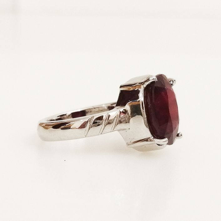 Simple Ruby Men Ring (Bespoke)