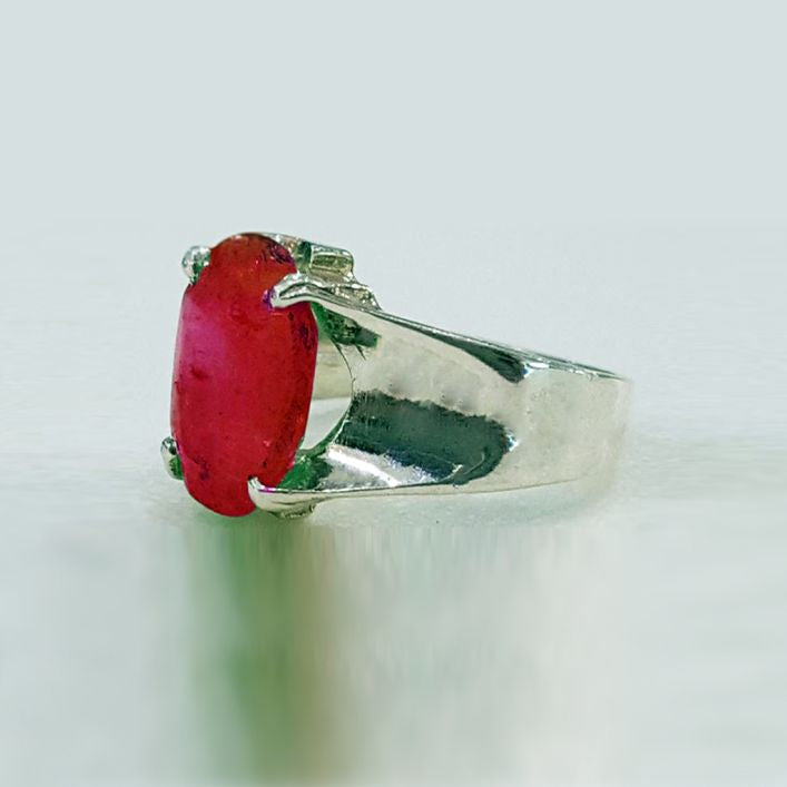 Convectional Men Ruby Ring