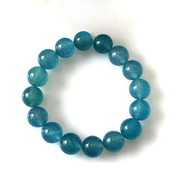 Blue Agate Bead Bracelet