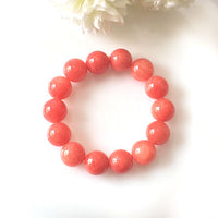 Rhodochrosite Bead Bracelet