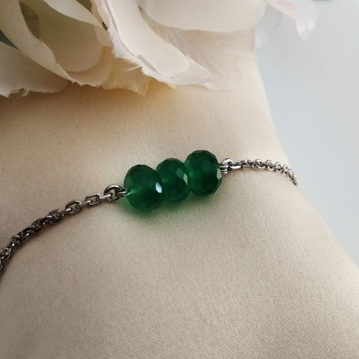 Vibrant Bracelet - Green Onyx
