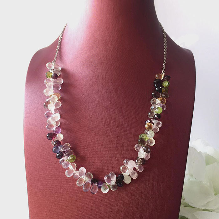 Multi Gemstone Bead Necklace