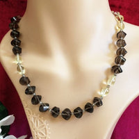 Smoky Topaz and Lemon Quartz Necklace