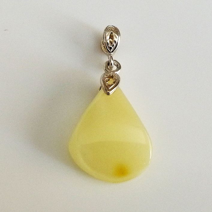 Conoid Amber Pendant