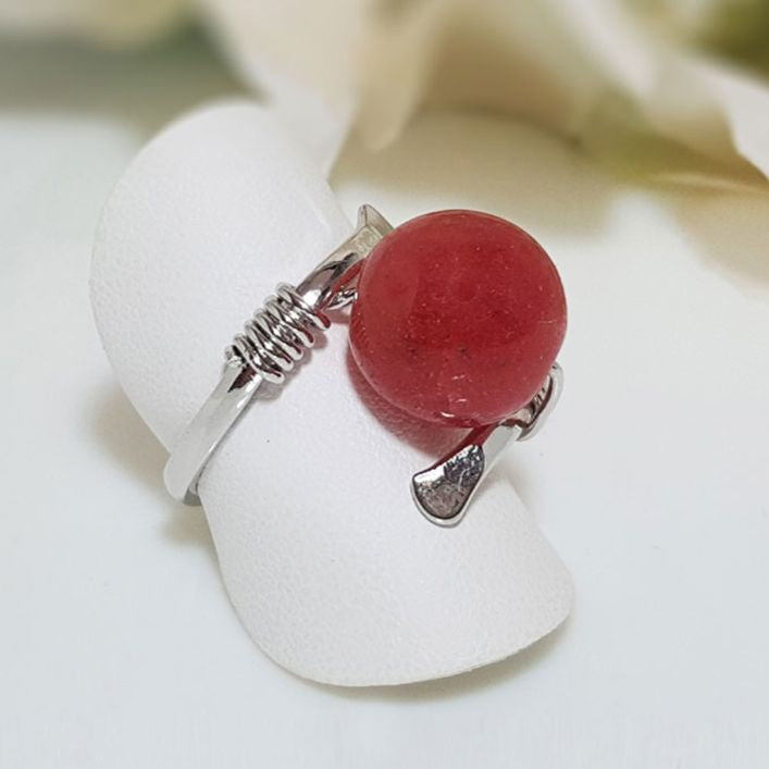 Passion Sphere - Ruby Ring