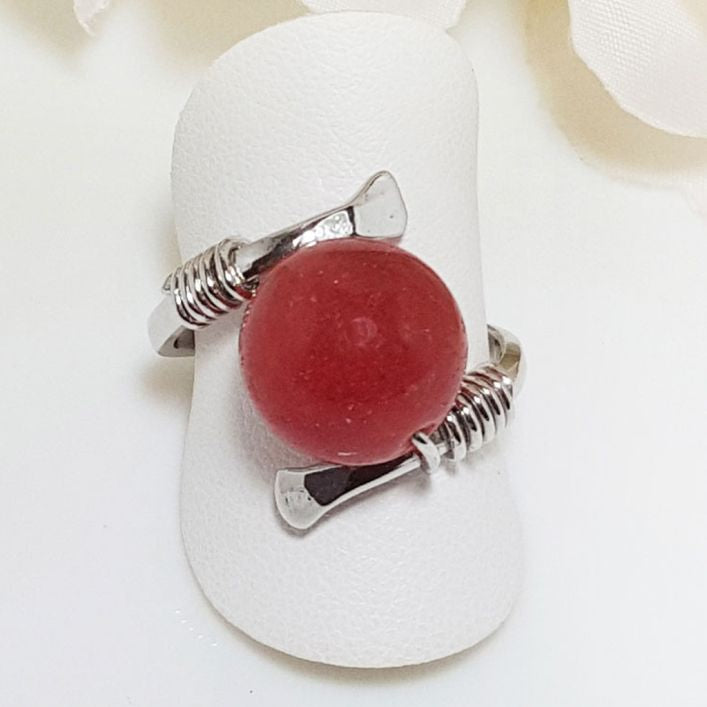 Passion Sphere - Ruby Ring