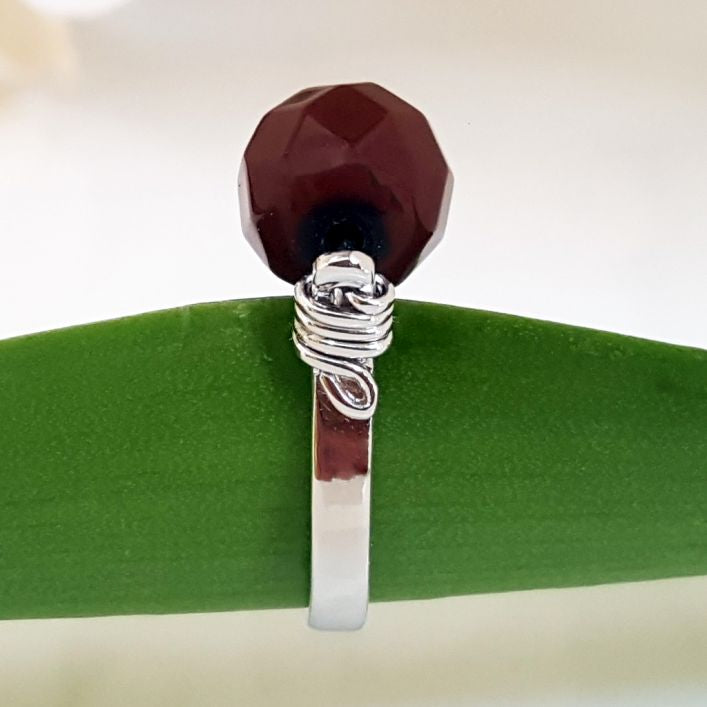Akeek Agate Ring