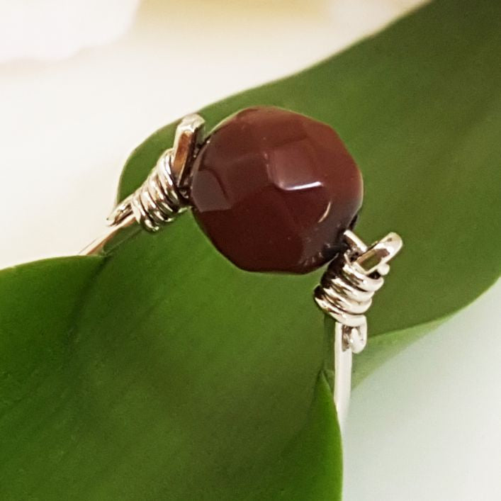 Akeek Agate Ring