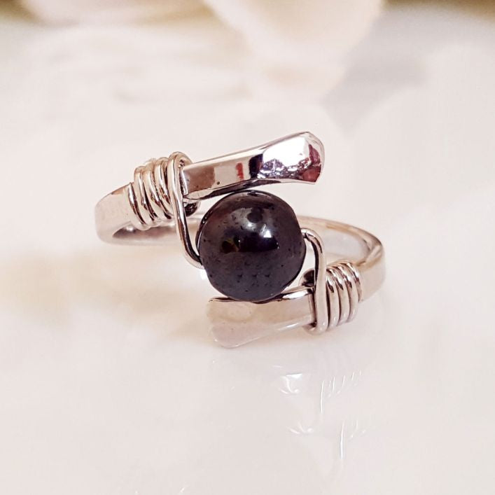Fitness Hematite Ring