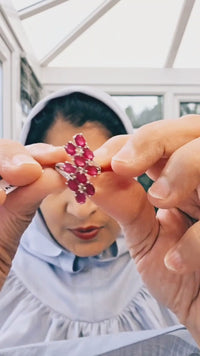 Intriguing Multi Ruby Ring