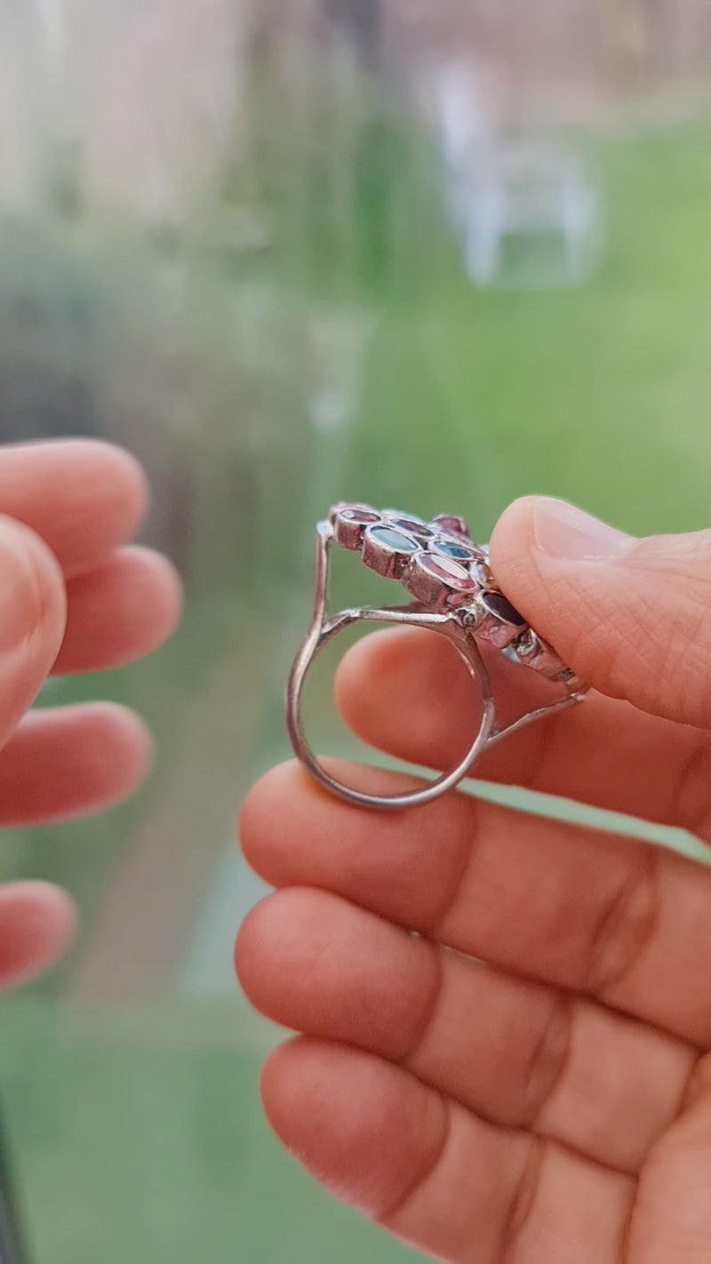 Cocktail Ring - Multi Gemstone