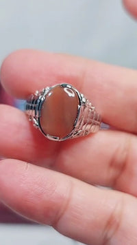 Brown Yemeni Akeek Men Ring